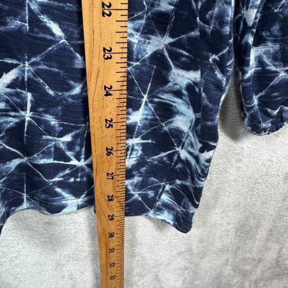 Style & Co Women NEW Blouse/Top Plus 3X Blue V-Neck 3/4 Sleeve Stretch Pullover - Picture 5 of 10